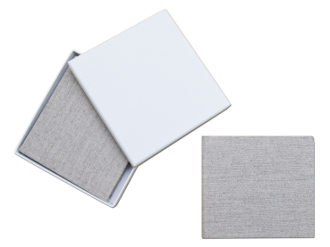 Preview: USB-Case 15x15 cm. Weiss, Grau