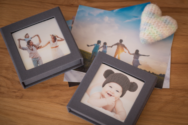 Hochzeit USB-Box mit Bildfenster.