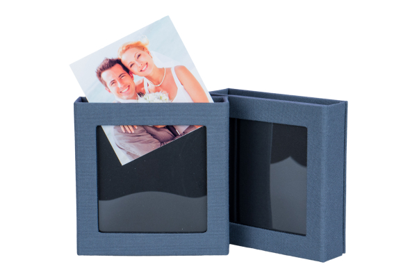 Hochzeit USB-Box mit Bildfenster.