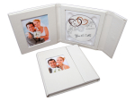 1er CD/DVD/BluRay Case 19,5x19,5 cm. Weiß, Schwarz, Grau